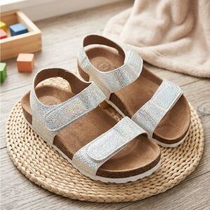 Wonder Nation Iridescent Kids Sandals